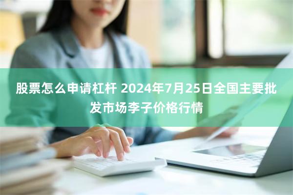 股票怎么申请杠杆 2024年7月25日全国主要批发市场李子价格行情